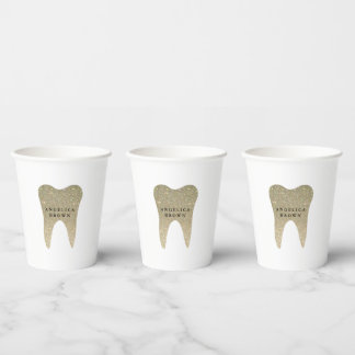 Vasos De Papel Cuadros de papel de oficina dental de Purpurina fa