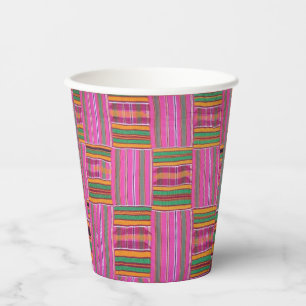 Vasos De Papel Cuadros de papel de patrones africanos
