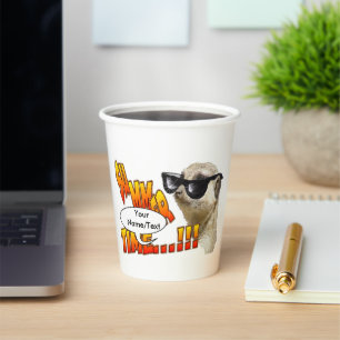 Vasos De Papel Cuadros de papel de Personalizable Meerkat en vera