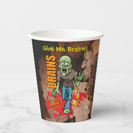 Vasos De Papel Cuadros de papel de personalizable Zombie Hallowee