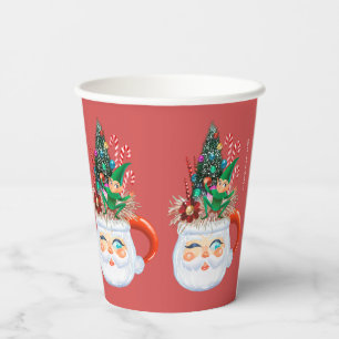 Vasos De Papel Cuadros de papel de Santa Mug