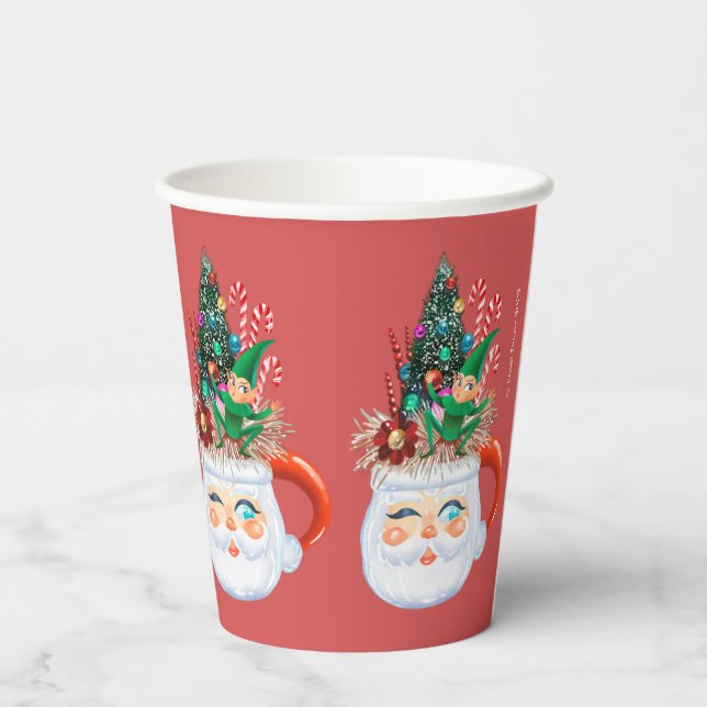 Vasos De Papel Cuadros de papel de Santa Mug (Reverso )