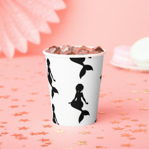 Vasos De Papel Cuadros de papel de sirenas fiestas
