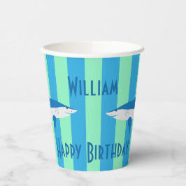 Vasos De Papel Cuadros de papel del Fiesta Guay SHARK