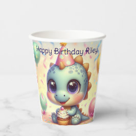 Vasos De Papel Cuadros de papel Dino Delight