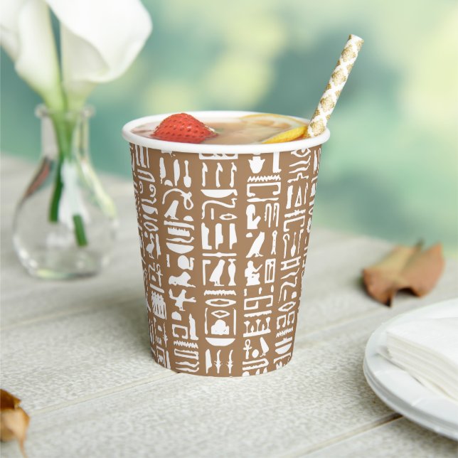 Vasos De Papel Cuadros de papel jeroglíficos de Egipto (in situ)
