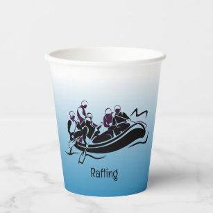 Vasos De Papel Cuadros de papel para el diseño de Rafting de Río 