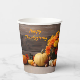 Vasos De Papel Cuadros de papel tradicionales de Acción de Gracia