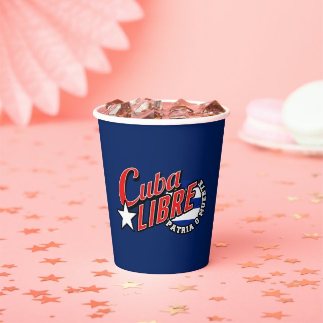 Vasos De Papel Cuba libre Motto (in situ)