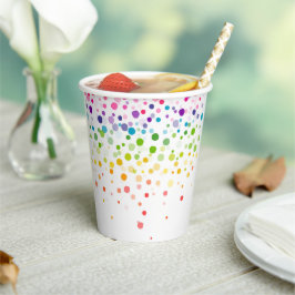 Vasos De Papel Cubierta coloreada para pintura | Celebraciones