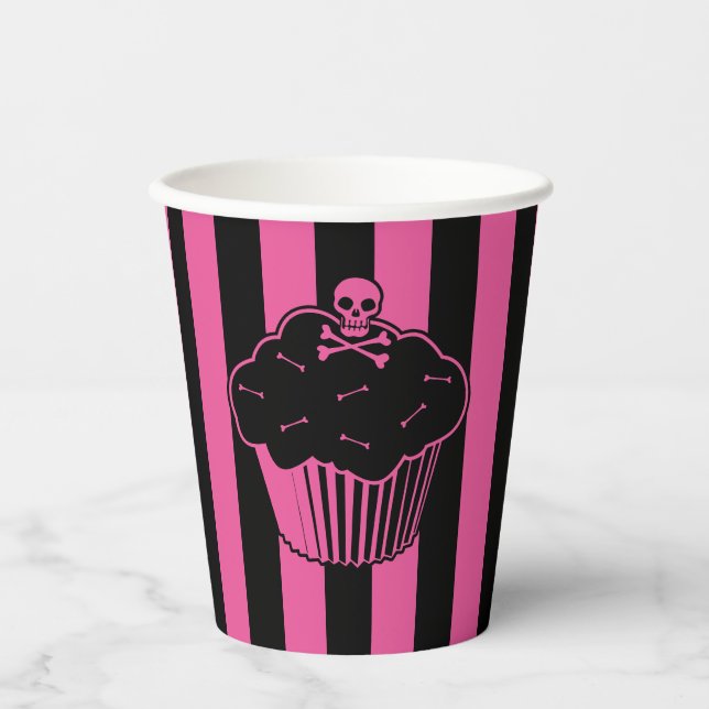 Vasos De Papel Cubierta de intoxicación rosada Cubierta de papel  (Anverso)