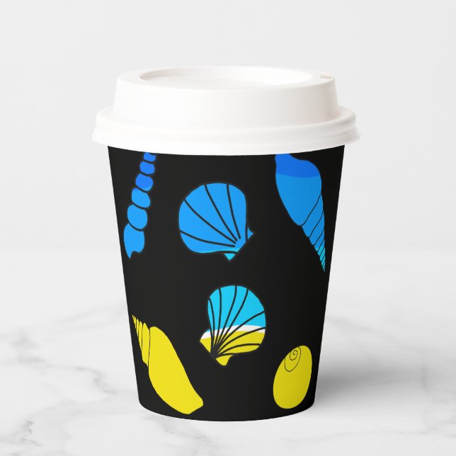 Vasos De Papel Cubierta marina (Anverso)