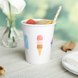 Vasos De Papel Cubos de Fiesta de Popsicle
