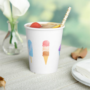 Vasos De Papel Cubos de Fiesta de Popsicle
