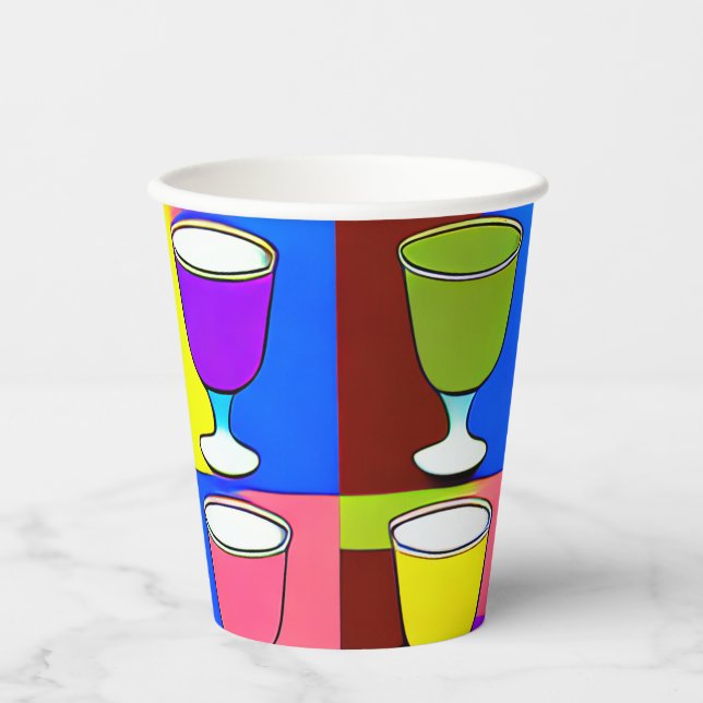 Vasos De Papel Cubos de la Pascua (Anverso)