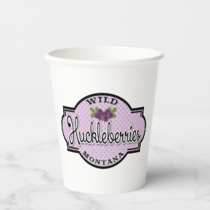 Vasos De Papel Cubos de Montana Huckleberry