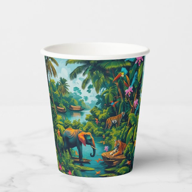 Vasos De Papel Cubos de papel (Anverso)