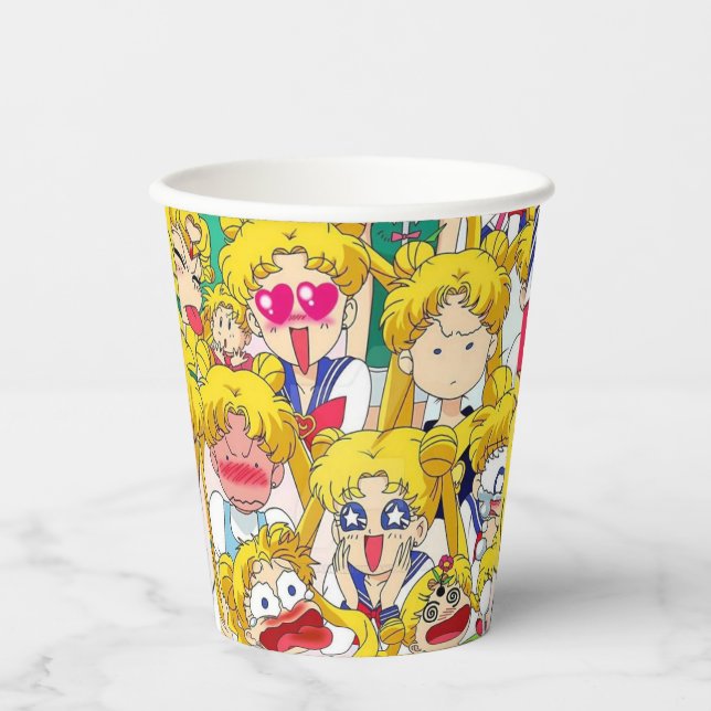 Vasos De Papel Cubos de papel (Anverso)