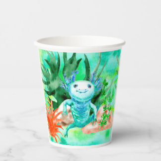 Vasos De Papel Cubos de papel Axolotl