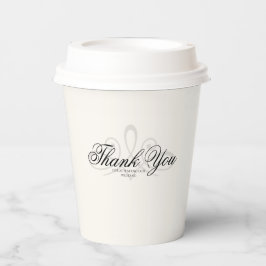 Vasos De Papel Cubos de papel blanco y negro