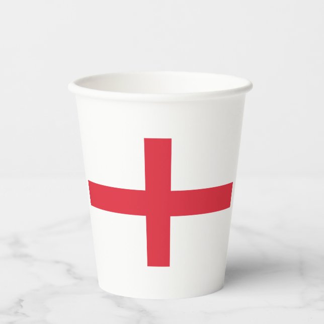 Vasos De Papel Cubos de papel con bandera inglesa (Anverso)