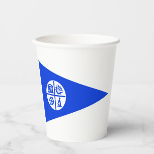 Vasos De Papel Cubos de papel con la bandera de la ciudad de Minn