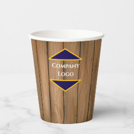 Vasos De Papel Cubos de papel con logotipo personalizado - Opcion