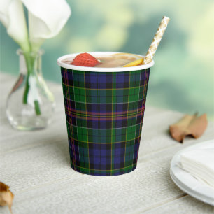 Vasos De Papel Cubos de papel de Allison Tartan