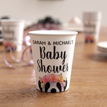 Cubos de papel de Baby Shower Chica de oso de pand