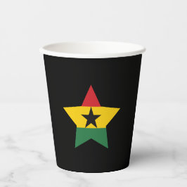 Vasos De Papel Cubos de papel de bandera de Ghana
