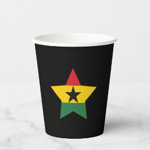 Vasos De Papel Cubos de papel de bandera de Ghana