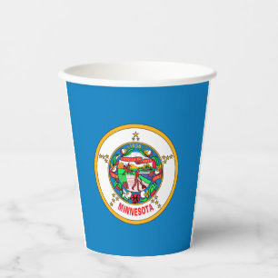 Vasos De Papel Cubos de papel de bandera de Minnesota