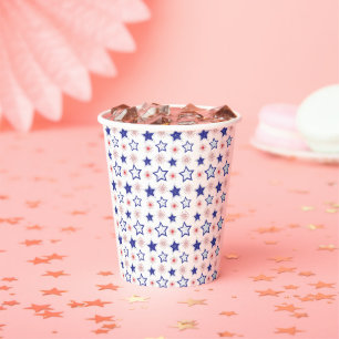 Vasos De Papel Cubos de papel de Blue Stars