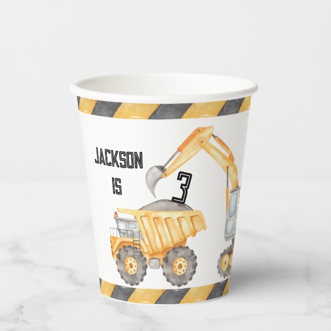 Vasos De Papel Cubos de papel de construcción (Anverso)