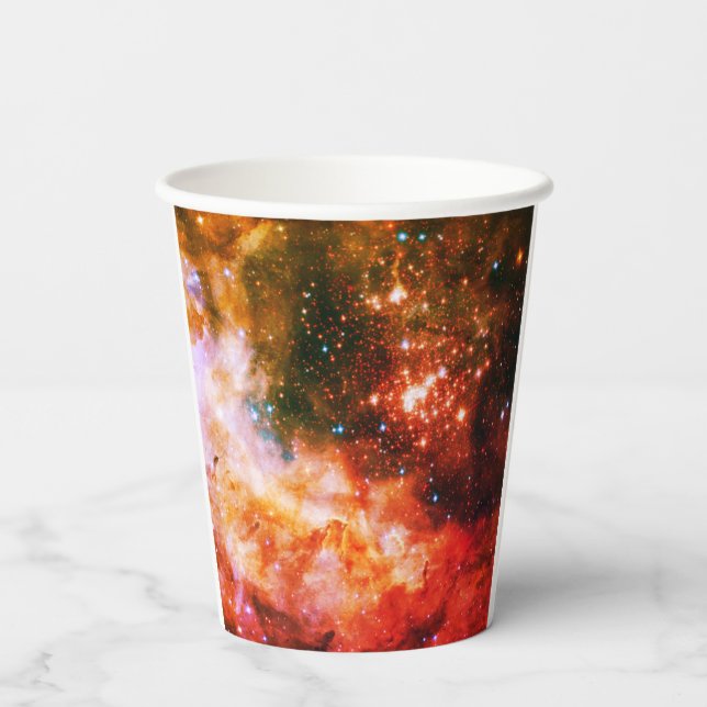 Vasos De Papel Cubos de papel de espacio/galaxia (Reverso )