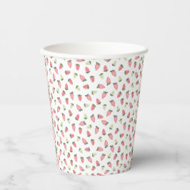 Vasos De Papel Cubos de papel de fresas silvestres