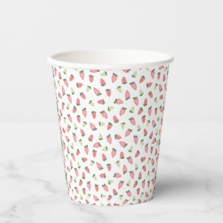 Vasos De Papel Cubos de papel de fresas silvestres
