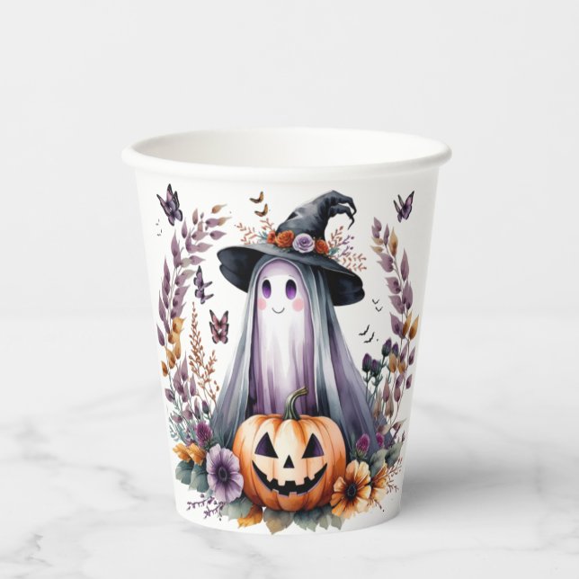 Vasos De Papel Cubos de papel de Halloween (Anverso)