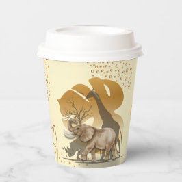 Vasos De Papel Cubos de papel de hojas de oro amarillas