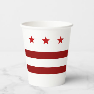 Vasos De Papel Cubos de papel de la bandera de Washington D.C.