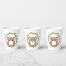 Vasos De Papel Cubos de papel de oso