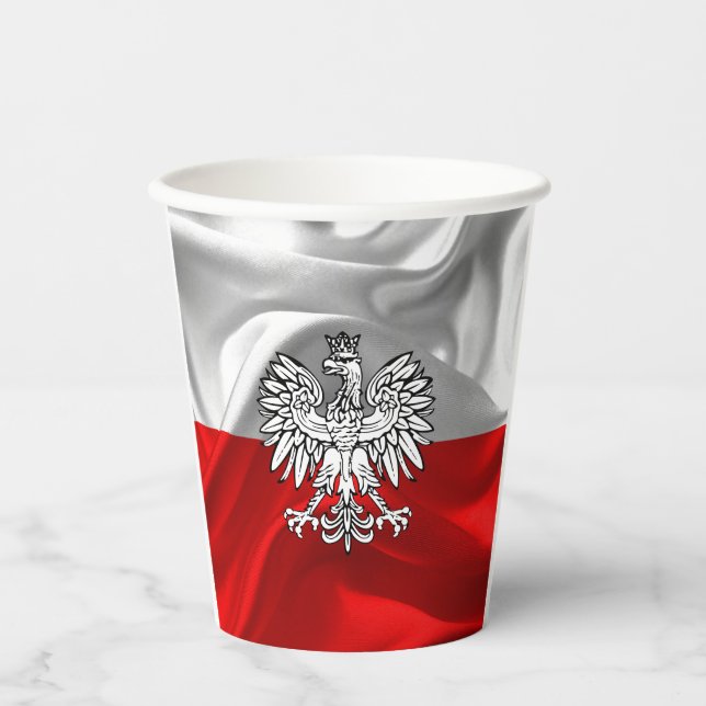 Vasos De Papel Cubos de papel de papel con el escudo de la bander (Anverso)