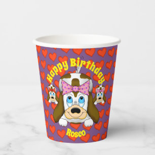 Vasos De Papel Cubos de papel de perro