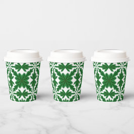 Vasos De Papel Cubos de papel de Pine Mandala