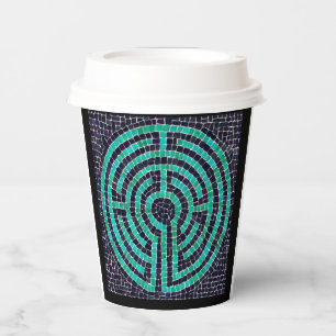 Vasos De Papel Cubos de papel LABYRINTH III - Negro