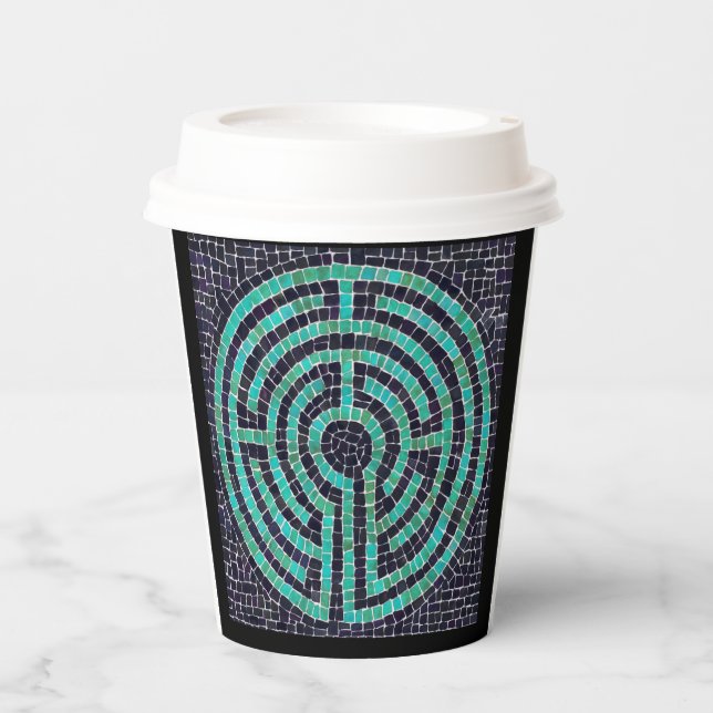 Vasos De Papel Cubos de papel LABYRINTH III - Negro (Anverso)