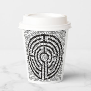 Vasos De Papel Cubos de papel LABYRINTH VII - Blanco