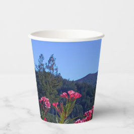 Vasos De Papel Cubos de papel Mt Tamalpais Flores rosas