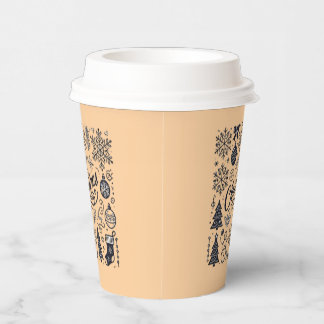 Vasos De Papel Cubos de papel o desechables para Navidades