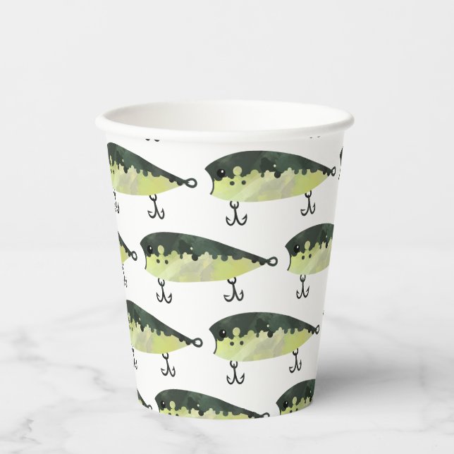 Vasos De Papel Cubos de papel para Fiestas pesqueros (Anverso)